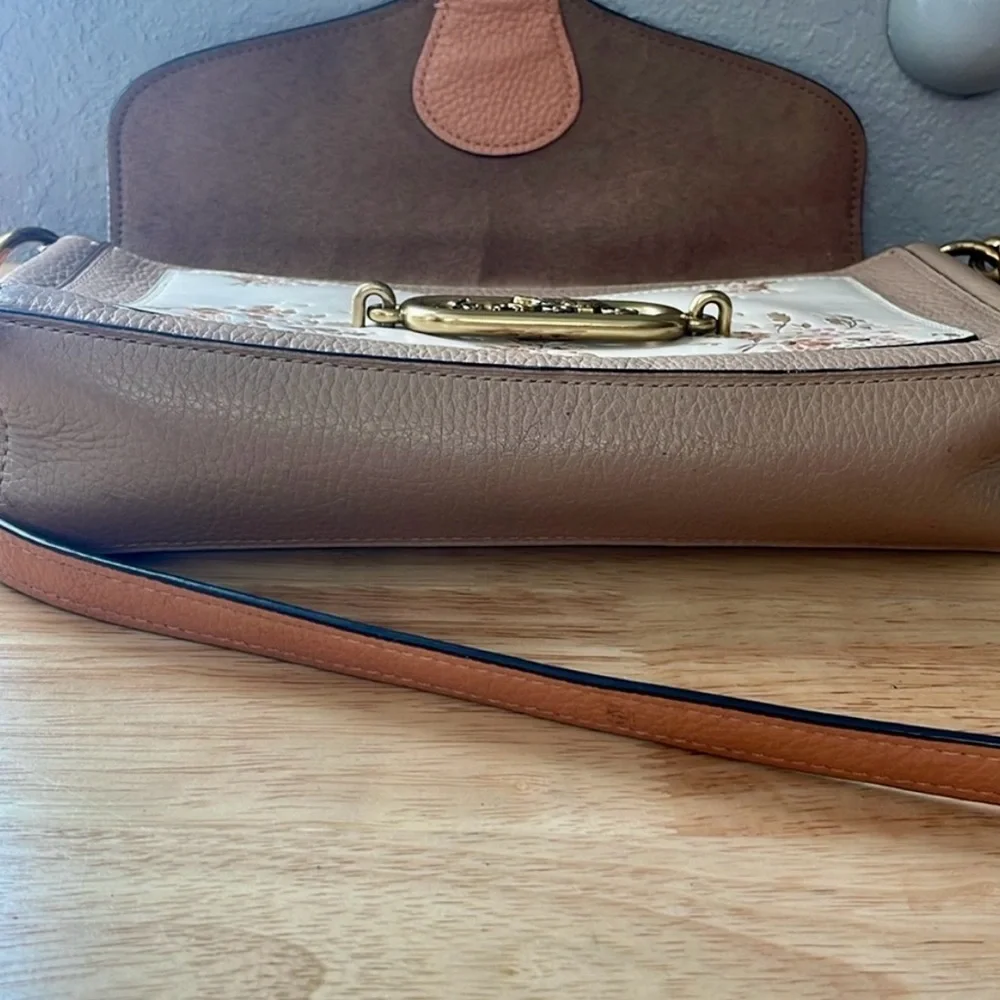 RARE Coach colorblock floral Jade crossbody - Picture 6 of 16